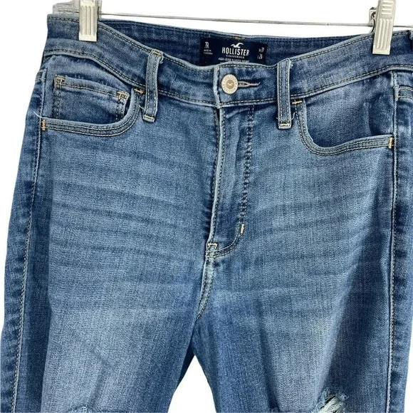 Hollister Jeans Women's Sz W28 x L28 Super Skinny High-Rise Soft Stretch Blue - Picture 8 of 11